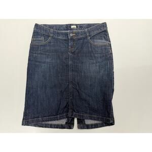 Old Navy Womens Juniors Skirt Size 1 Real Waist Stretch Denim Jean Skirt Y2K